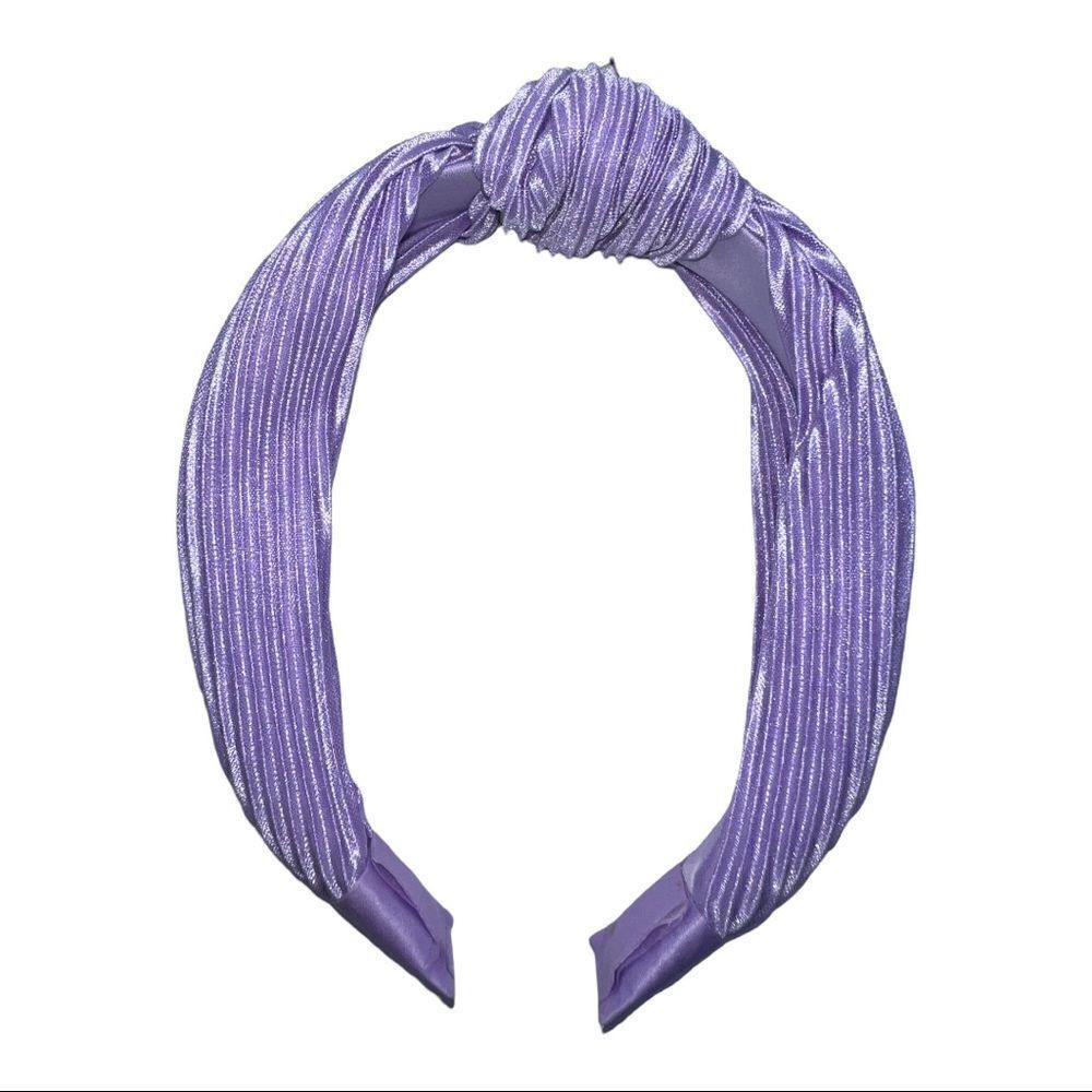 INCย InternationalโConceptsโPleatedโFabricโKnottedโHeadbandโPurple